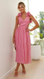 Mireya | Rosette Wrap Dress - Melbourne&May