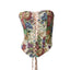 Floral corset on a white background