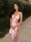 Bellamy | Sleeveless Satin Maxi Dress - Melbourne&May