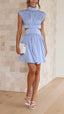 Chloe | High Neck Mini Dress - Melbourne&May