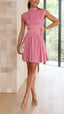 Chloe | High Neck Mini Dress - Melbourne&May