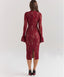 Juliette | Bordeaux Lace Midi