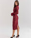Juliette | Bordeaux Lace Midi
