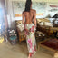 Léna | Floral Sunset Maxi Dress