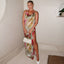 Léna | Floral Sunset Maxi Dress