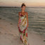 Léna | Floral Sunset Maxi Dress