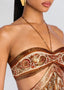 Zahara | Cutout Pleated Maxi Dress