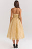 Millie | Golden Corset Dress