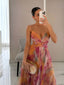 Imogen | Sunset Mesh Maxi