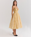 Millie | Golden Corset Dress