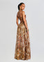 Zahara | Cutout Pleated Maxi Dress