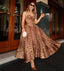 Lara | Rhinestone Strap Leopard Corset Dress